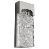 Oxygen Nitro Outdoor Wall Sconce, 1-Light, LED, Satin Nickel, Clear Shade, 13"H (3-725-24 42R2L) 