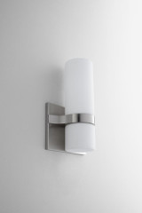 Oxygen Olio Wall Sconce, 2-Light, LED, Satin Nickel, Matte Opal Shade, 11"H (3-539-24 3ZNEG) 
