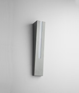 Oxygen Karme Outdoor Wall Sconce, 1-Light, LED, Grey, Polished White Polycarbonate Shade, 20"H (3-739-16 3ZRC3) 