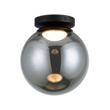 Matteo Lighting Boble Flush Mount, 1-Light, LED, Black, Matte Black, 8.9"H (X61311MBSM 305XTY2) 