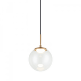 Matteo Lighting Boble Pendant, 1-Light, LED, Brass, Aged Gold Brass, 8.15"H (C61311AGCL 305XRX1) 