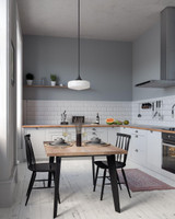 Alora Lighting Lincoln Pendant, 1-Light, Matte Black, Glossy Opal Glass, 14"D 