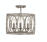 Visual Comfort & Co. Studio Collection Patrice 3 Light Semi Flush Mount 