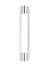 Visual Comfort & Co. Studio Collection Loring Bathroom Vanity Light, 1-Light, LED, Chrome, Milk White Shade, 5"W (CW1271CH 706X0AF) 