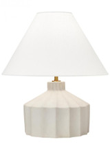 Visual Comfort & Co. Studio Collection Veneto Table Lamp, 1-Light, LED, Matte Concrete, White Linen Shade, 16.5"H (KT1331MC1 706X281) 