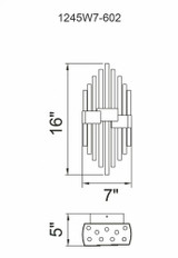 CWI Lighting Millipede Wall Sconce 