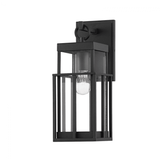 Troy Longport Outdoor Wall Sconce Texture Black 15.5"H 
