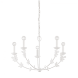 Troy Florian Chandelier Gesso White 28"W 