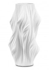 Currey and Company Yin Small White Vase 