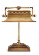 Currey and Company Malvasia Brass Desk Lamp 