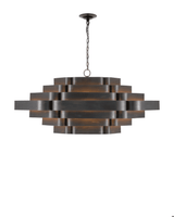 Currey and Company Bailey Black Chandelier 