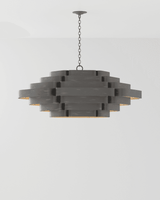 Currey and Company Bailey Black Chandelier 