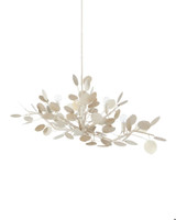 Currey and Company Lunaria Silver Oval Chandelier 