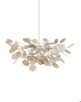 Currey and Company Lunaria Small Silver Chandelier 