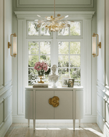 Currey and Company Lunaria Small Silver Chandelier 