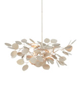 Currey and Company Lunaria Small Silver Chandelier 