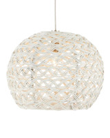 Currey and Company Piero White 15-Light Linear Multi-Drop Pendant 