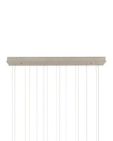 Currey and Company Piero White 15-Light Linear Multi-Drop Pendant 