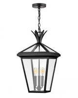 Hinkley Palma Hanging Lantern, 3-Light, Aluminum, 21.5"H (26092BK 9U67U) 