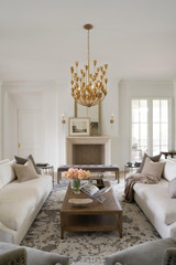 Hinkley Flora Up Chandelier, 6-Light, Burnished Gold, 26.25"W (30016BNG 9U59T) 