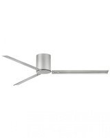 Hinkley Indy Flush Ceiling Fan, 3-Blade, Brushed Nickel, Brushed Nickel Blades, 72"W (901072FBN-NDD 9U78J) 