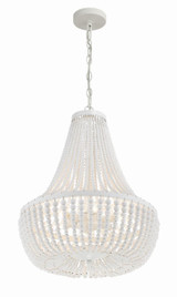 Crystorama Rylee Chandelier - Matte White 23.5"H 