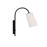 Crystorama Alexa Task Light - Matte Black 18.5"H 