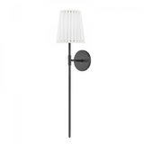 Mitzi by Hudson Valley Lighting Demi Wall Sconce, 1-Light, LED, Soft Black, 32.35"H (H476101B-SBK 608UGFP) 