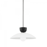 Mitzi by Hudson Valley Lighting Whitley Pendant, 1-Light, Polished Nickel, 14"W (H481701S-PN 608UHC6) 