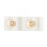 Mitzi by Hudson Valley Lighting Jillian Bath Bracket, 2-Light, Ceramic White, 14.25"W (H545302-CWH 608UK9T) 