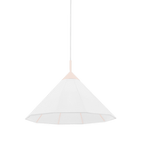 Mitzi by Hudson Valley Lighting Gloria Pendant, 1-Light, Blush, 20"W (H554701S-BLSH 608UHDW) 