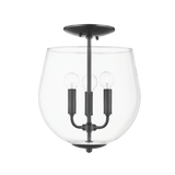 Mitzi by Hudson Valley Lighting Bobbi Semi-Flush Mount, 3-Light, Old Bronze, 12.5"W (H557603-OB 608UKA2) 