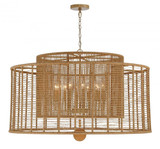 Crystorama Jayna Chandelier - Burnished Silver 25.5"H 