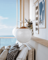 Hudson Valley Burlington Pendant Aged Brass 12"W x 12.5"H 