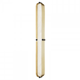 Hudson Valley Tribeca Island Light Aged Brass, Black 3.25"W x 30.5"H 