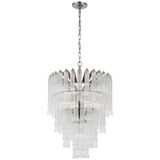 Visual Comfort & Co. Signature Collection Lorelei Small Waterfall Chandelier, 9-Light, Polished Nickel, 20.5"W (JN 5252PN-CG CX32U) 
