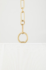 Hudson Valley Debi Pendant Aged Brass 16.25"H x 18"W 