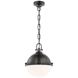 Visual Comfort & Co. Signature Collection Adrian Large Globe Pendant, 1-Light, Bronze, 17.5"H (CHC 5490BZ-WG CX149) 