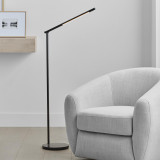 Visual Comfort & Co. Signature Collection Cona Large Articulating Floor Lamp, 1-Light, LED, Bronze, 42.5"H (KW 1415BZ CX15C) 