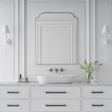 Visual Comfort & Co. Signature Collection Piaf Large Tail Wall Sconce, 1-Light, Plaster White, 24.5"H (TOB 2453PW-L CX24J) 