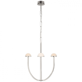 Visual Comfort & Co. Signature Collection Pedra Medium Chandelier, 1-Light, LED, Polished Nickel, 21.5"W (KW 5620PN-ALB CX419) 