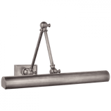 Visual Comfort & Co. Signature Collection Cabinet Maker Double Library Light, 1-Light, Antique Nickel, 18"W (SL 2710AN CX325) 