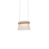 Cowbell Mini Pendant, 1-Light, LED, Black, Clear with frost (YE), 6.3"W (151060-LED-STND-10-WD-YE0560 5DDTGE)