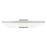 Visual Comfort & Co. Modern Collection Nyra Bath Sconce, Integrated LED, Nickel, 5"H (700BCNYR25N-LED930 70PGAKV) 