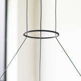 Visual Comfort & Co. Modern Collection Orbet Chandelier, Integrated LED, Black, 30"W  (700OBT30B-LED927 70PGAL8) 