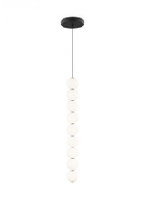 Visual Comfort & Co. Modern Collection Orbet Pendant, 9-Light, LED, Black, 24.2"H (700TDOBT9B-LED927 70PGALK) 
