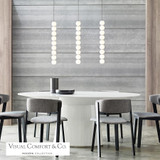 Visual Comfort & Co. Modern Collection Orbet Pendant, 9-Light, LED, Black, 24.2"H (700TDOBT9B-LED927 70PGALK) 