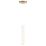 Visual Comfort & Co. Modern Collection Orbet Pendant, 5-Light, LED, Brass, 13.5"H (700TDOBT5NB-LED927 70PGALH) 