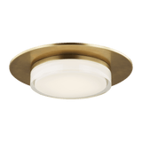 Visual Comfort & Co. Modern Collection Sen Flush Mount, Integrated LED, Brass, 17"L (700FMSEN17NB-LED927 70PGAMK) 