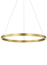 Visual Comfort & Co. Modern Collection Fiama Suspension, 1-Light, LED, Brass, 30"W (700FIA30BR-LED930 70PDJRV) 